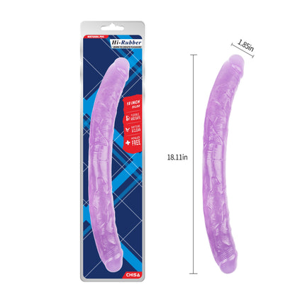 Hi Rubber 18" Double Ended Dildo