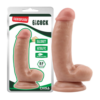 Fashion Dude Dual Density 6.9" Dildo with Balls