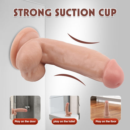Fashion Dude Dual Density 6.9" Dildo with Balls