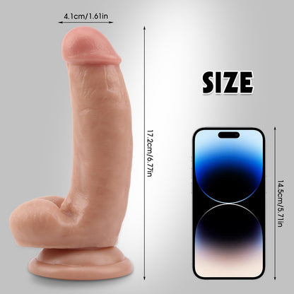 Fashion Dude Dual Density 6.9" Dildo with Balls