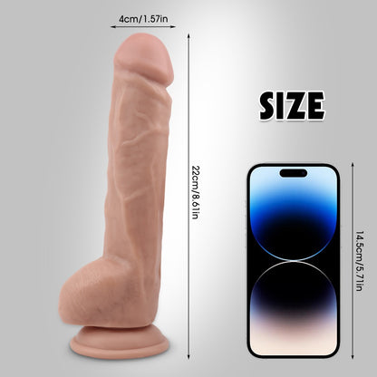 Fashion Dude Dual Density 8.9" Dildo with Balls