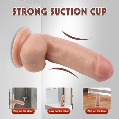 Fashion Dude Dual Density 6.9" Dildo with Balls