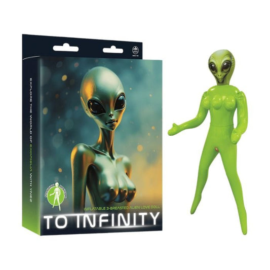 NMC To Infinity Inflatable 3-Breasted Alien Love Doll