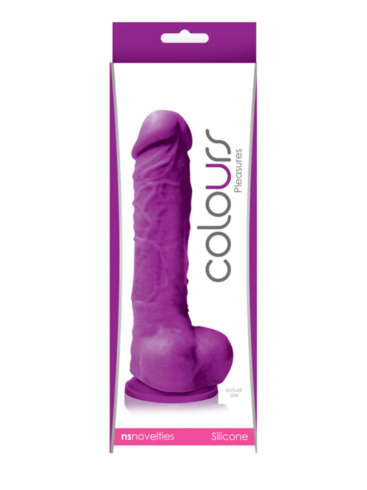 NS Novelties Colours Pleasures 5" Realistic Dildo - Purple