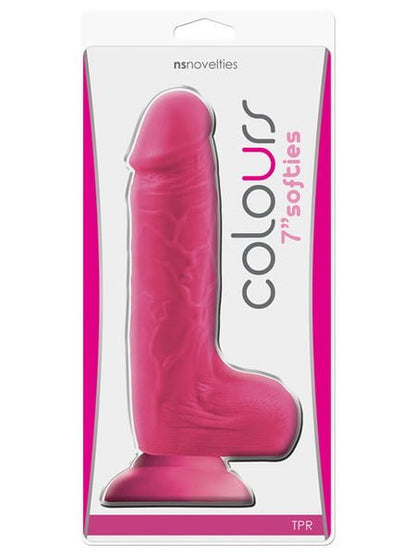 NS Novelties Colours Softies 7" Dildo - Pink