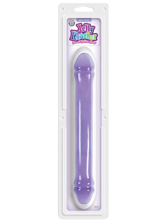 NS Novelties Jelly Rancher 12" Smooth Double Dong - Purple