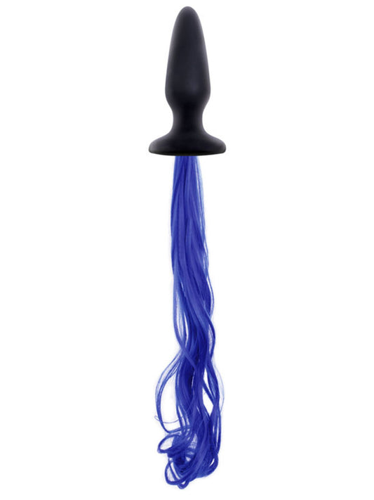 NS Novelties Unicorn Tails Butt Plug - Blue