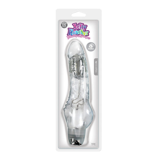 NS Novelties Jelly Rancher Vibrating Massager 8" - Clear