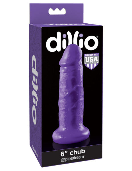 Pipedream Dillio 6" Chub Realistic Dildo - Purple