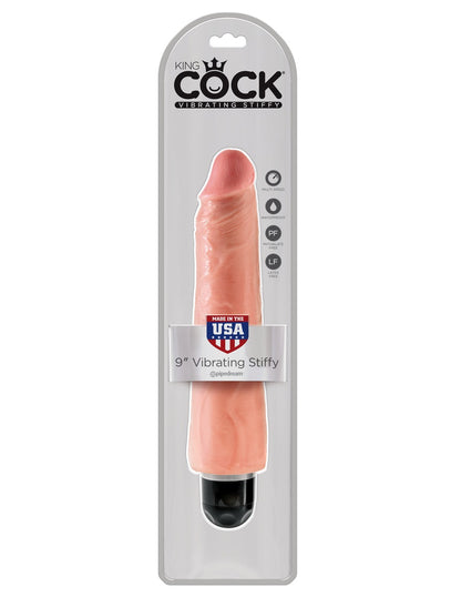 Pipedream King Cock 9'' Vibrating Stiffy - Light