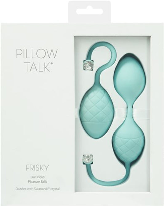 BMS Pillow Talk Frisky Duo Kegel Balls - Teal