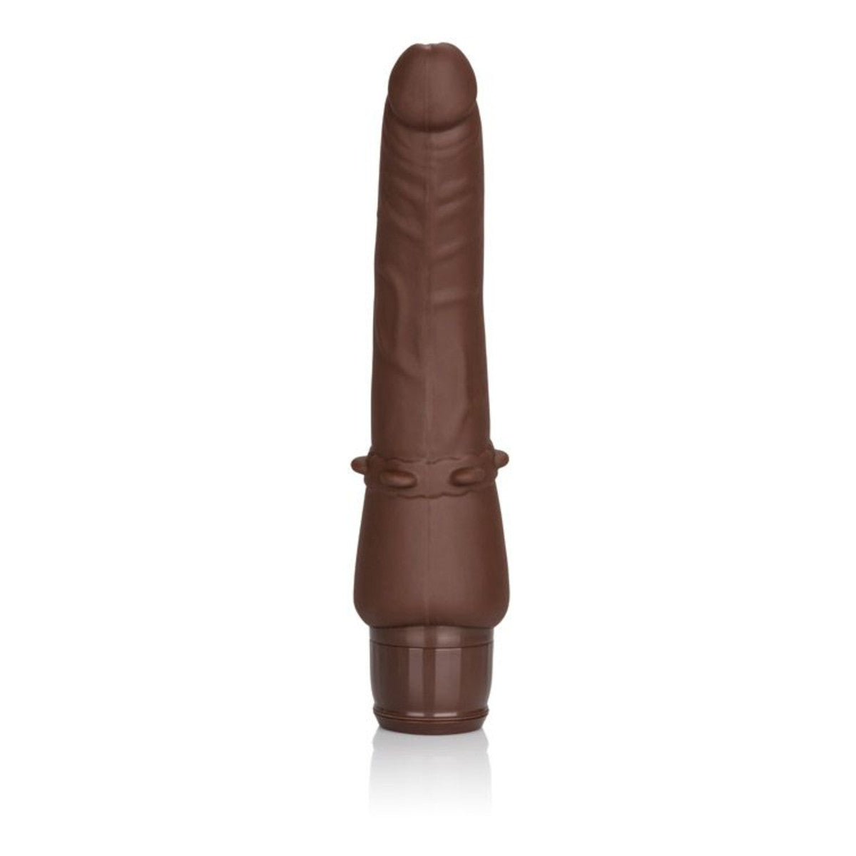 CalExotics Stud Silicone Stiffy Vibrator - Brown