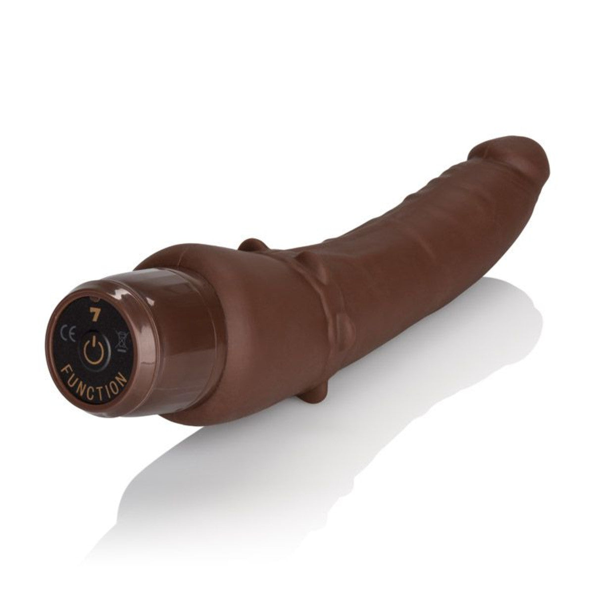 CalExotics Stud Silicone Stiffy Vibrator - Brown