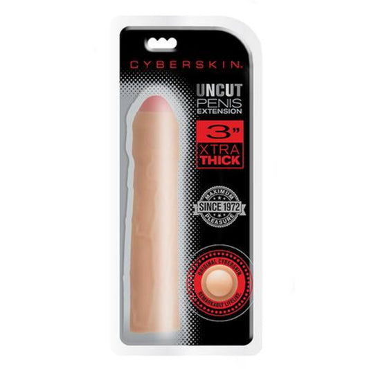 Cyberskin 3 Inch Xtra Thick Uncut Extension-0