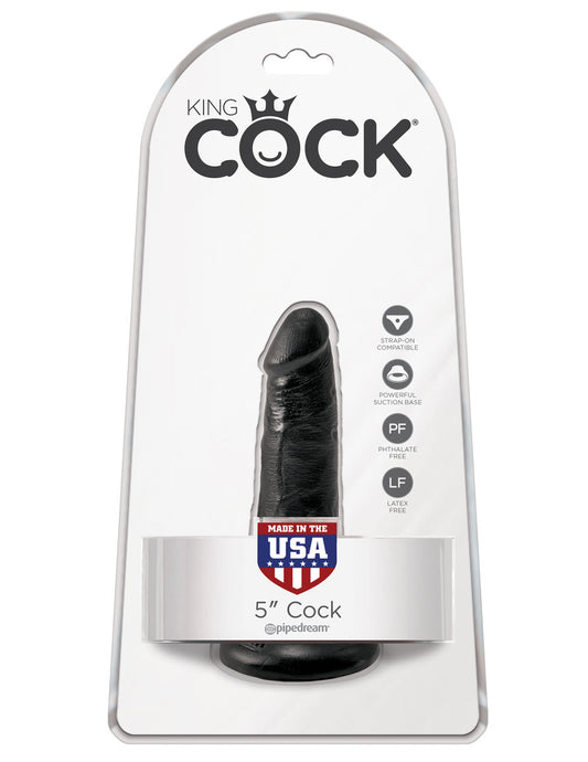 Pipedream King Cock 5" Cock - Black