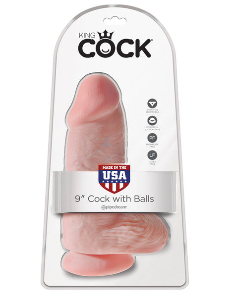 Pipedream King Cock 9" Chubby Cock with Balls