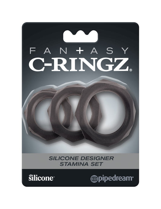 Fan+asy C-Ringz Silicone Designer Stamina Set-8313