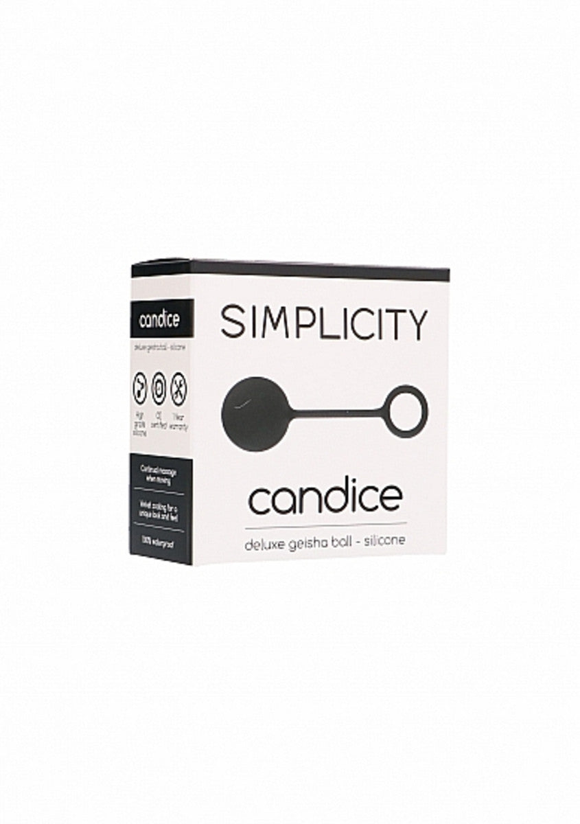 Shots Toys Simplicity Candice Deluxe Geisha Ball - Black