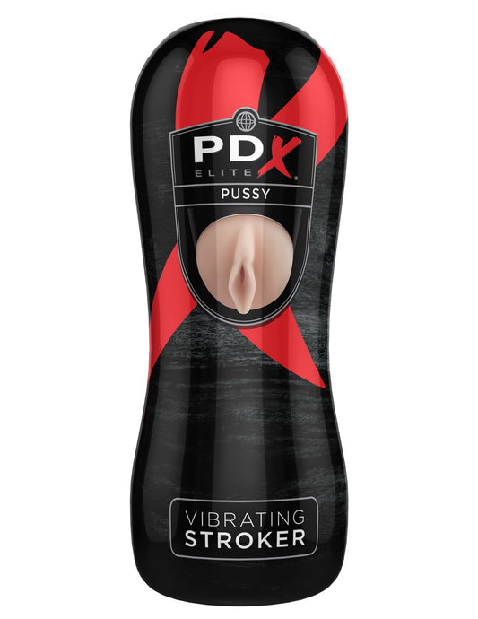 PDX Elite Vibrating Stroker - Pussy-0