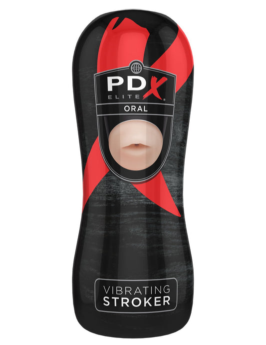 PDX Elite Vibrating Stroker - Oral-0