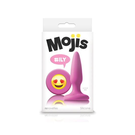 NS Novelties Mojis #OMG Silicone Butt Plug - Pink