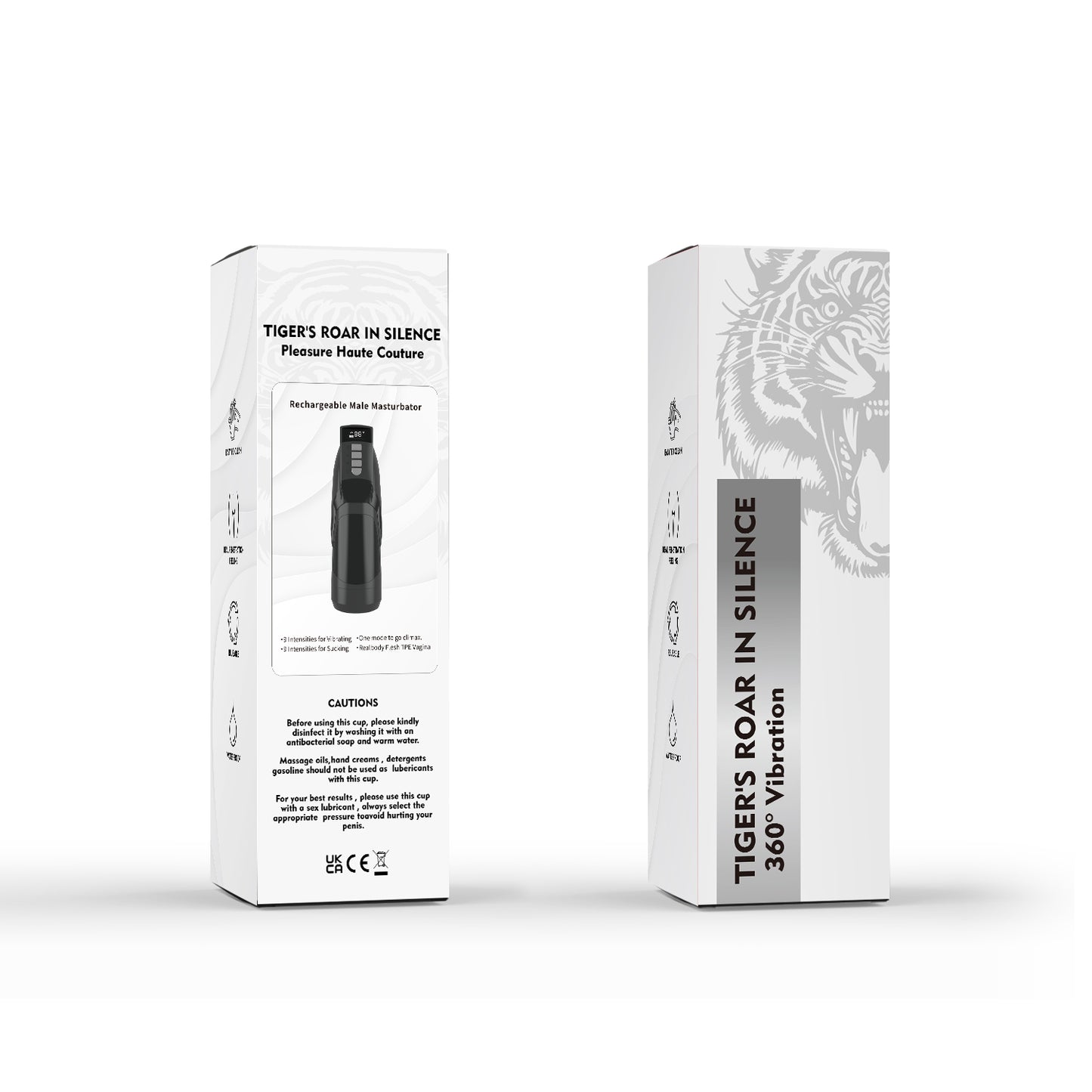 Tigers Roar Rechargeable 360° Vibration & Sucking Vagina Masturbator