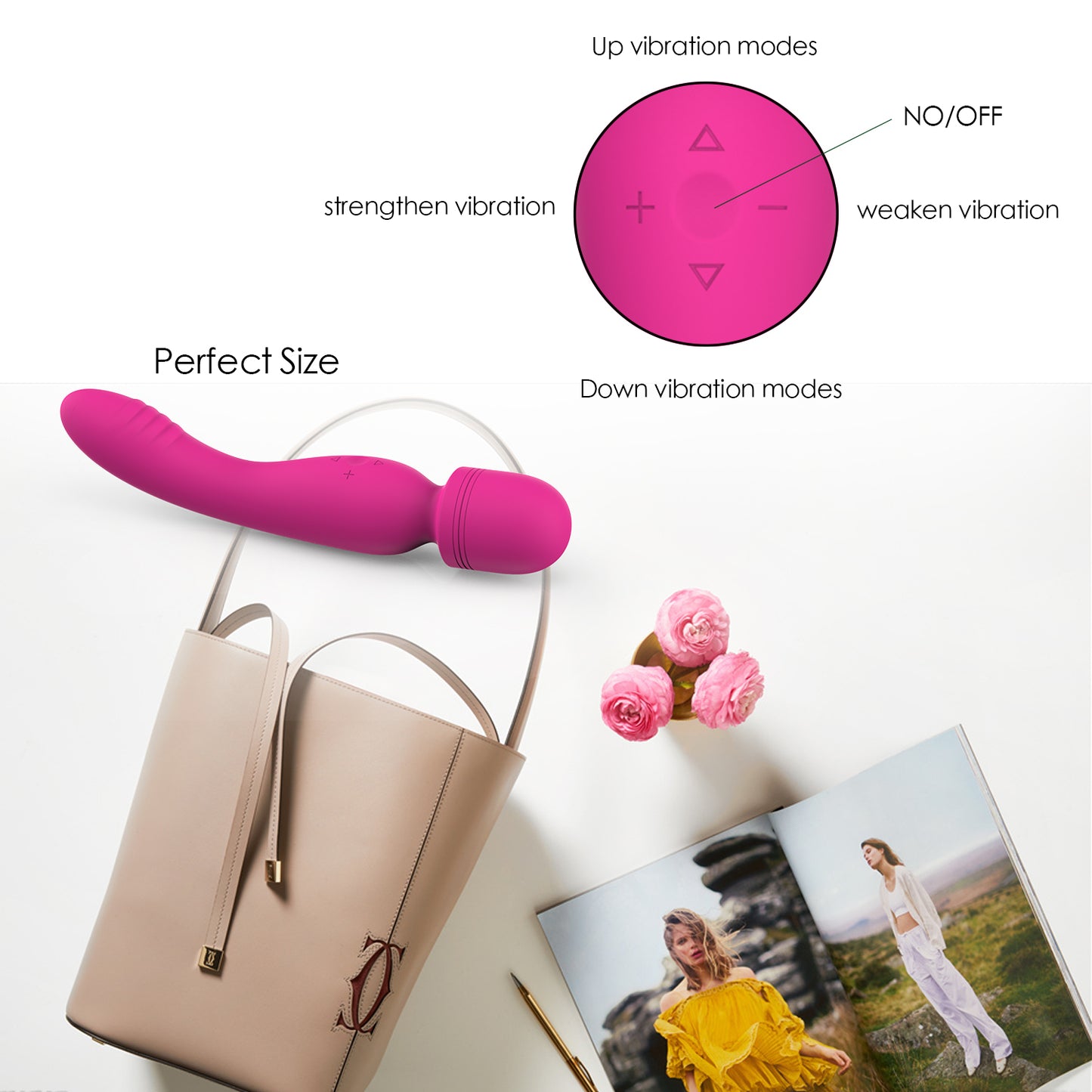 y.Love Angus Powerful Rechargeable Wand Vibrator