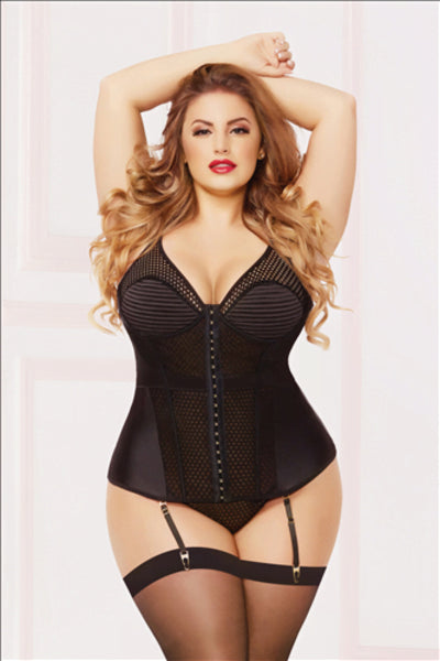 Seven Til Midnight 10889X Bustier Set -Plus-0