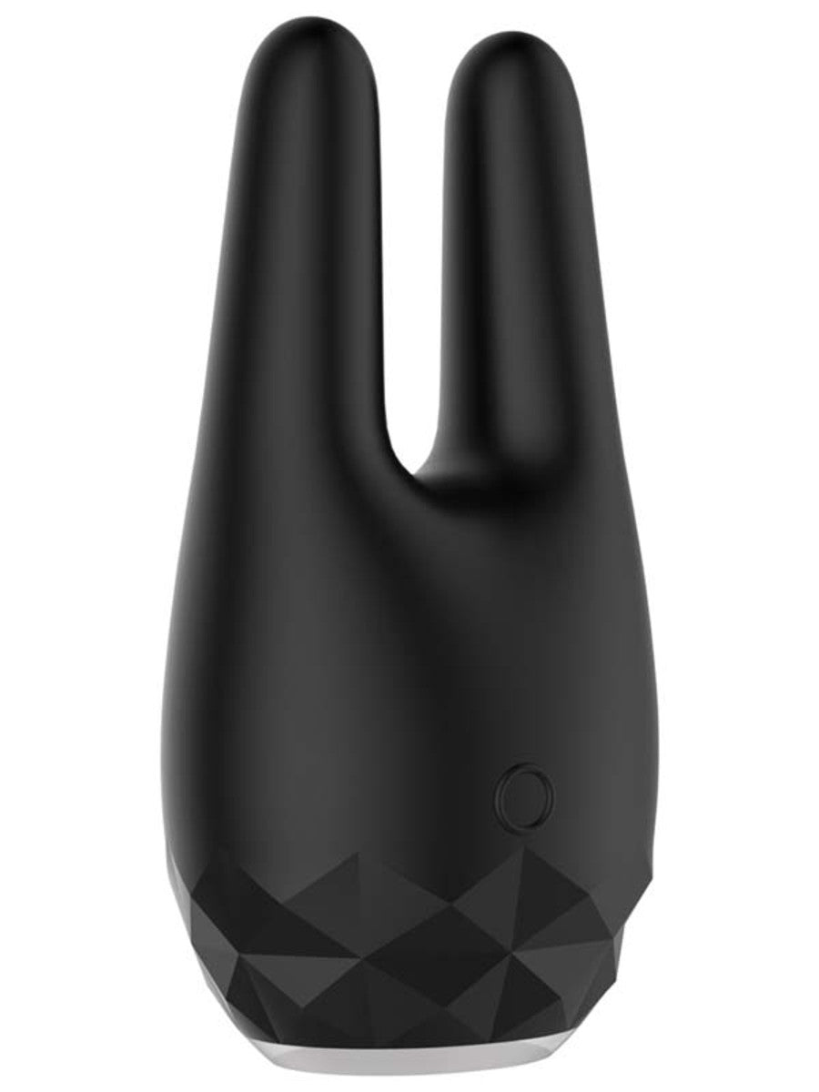 Diamonds by Playful The Countess Mini Rabbit Ears Massager - Black