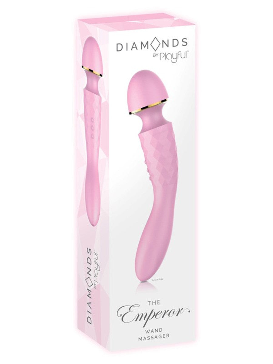 Diamonds by Playful The Emperor Wand Massager - Pink