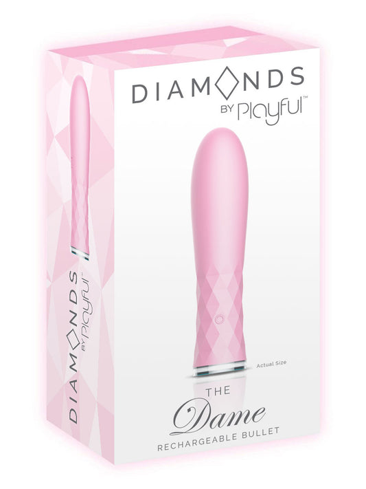 Diamonds by Playful The Dame Rechargeable Bullet - Pink