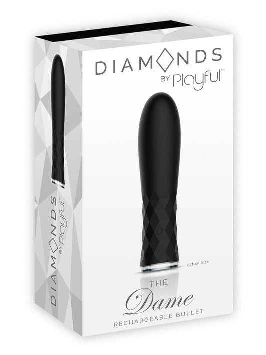 Diamonds by Playful The Dame Rechargeable Bullet - Black