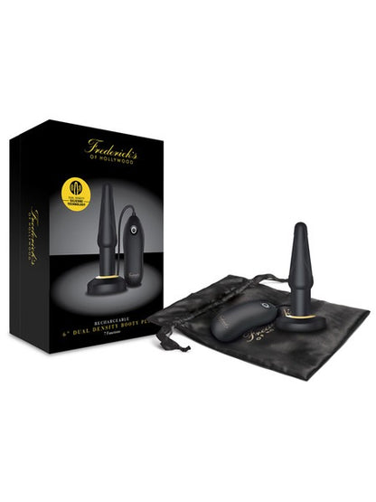 Fredericks of Hollywood 6'' Dual Density Booty Rechargeable Plug - Black