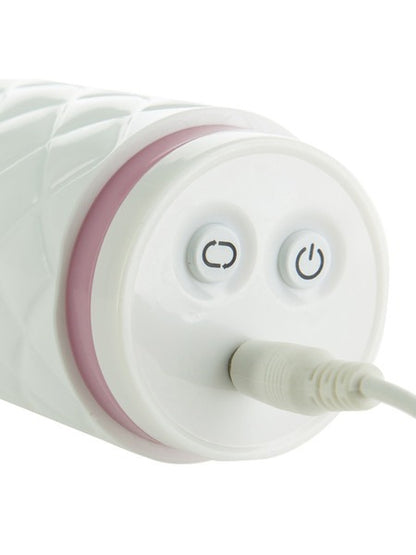 BMS Pillow Talk Feisty Pink Trusting and Vibrating Massager- Pink