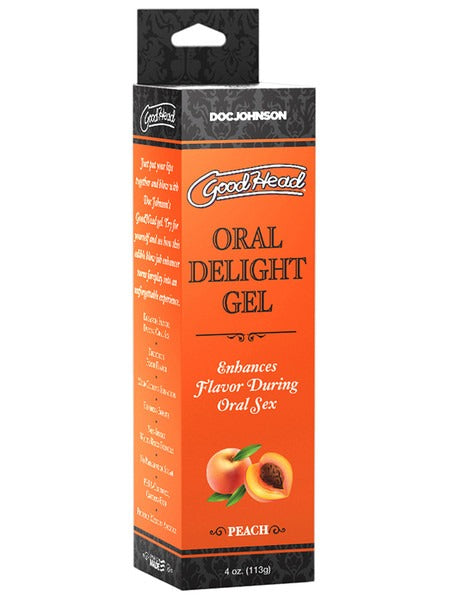 Doc Johnson GoodHead Oral Delight Gel 4oz - Peach