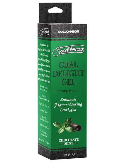 Doc Johnson GoodHead Oral Delight Gel 4oz - Chocolate Mint