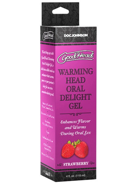 Doc Johnson GoodHead Warming Oral Delight Gel 4oz - Strawberry