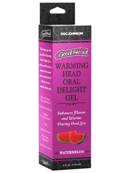 Doc Johnson GoodHead Warming Oral Delight Gel 4oz - Watermelon