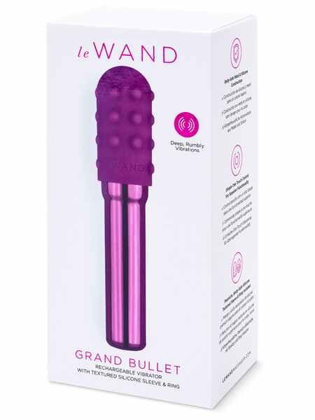 Le Wand Rechargeable Chrome Grand Bullet - Cherry