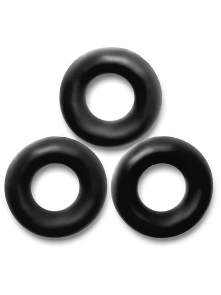 Oxballs Fat Willy Jumbo Cockrings 3pk - Black