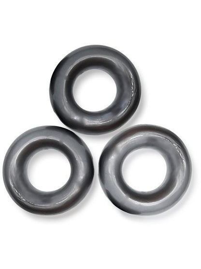 Oxballs Fat Willy Jumbo Cockrings 3pk - Silver