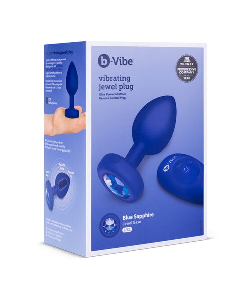 b-Vibe Jewels Remote Control Vibrating Butt Plug - L/XL