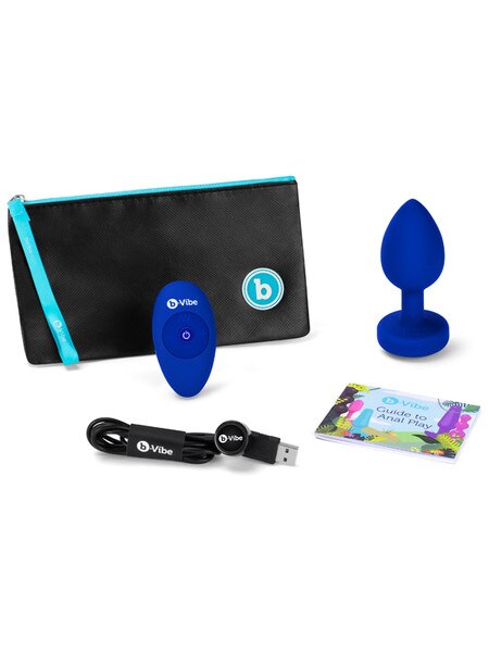 b-Vibe Jewels Remote Control Vibrating Butt Plug - L/XL