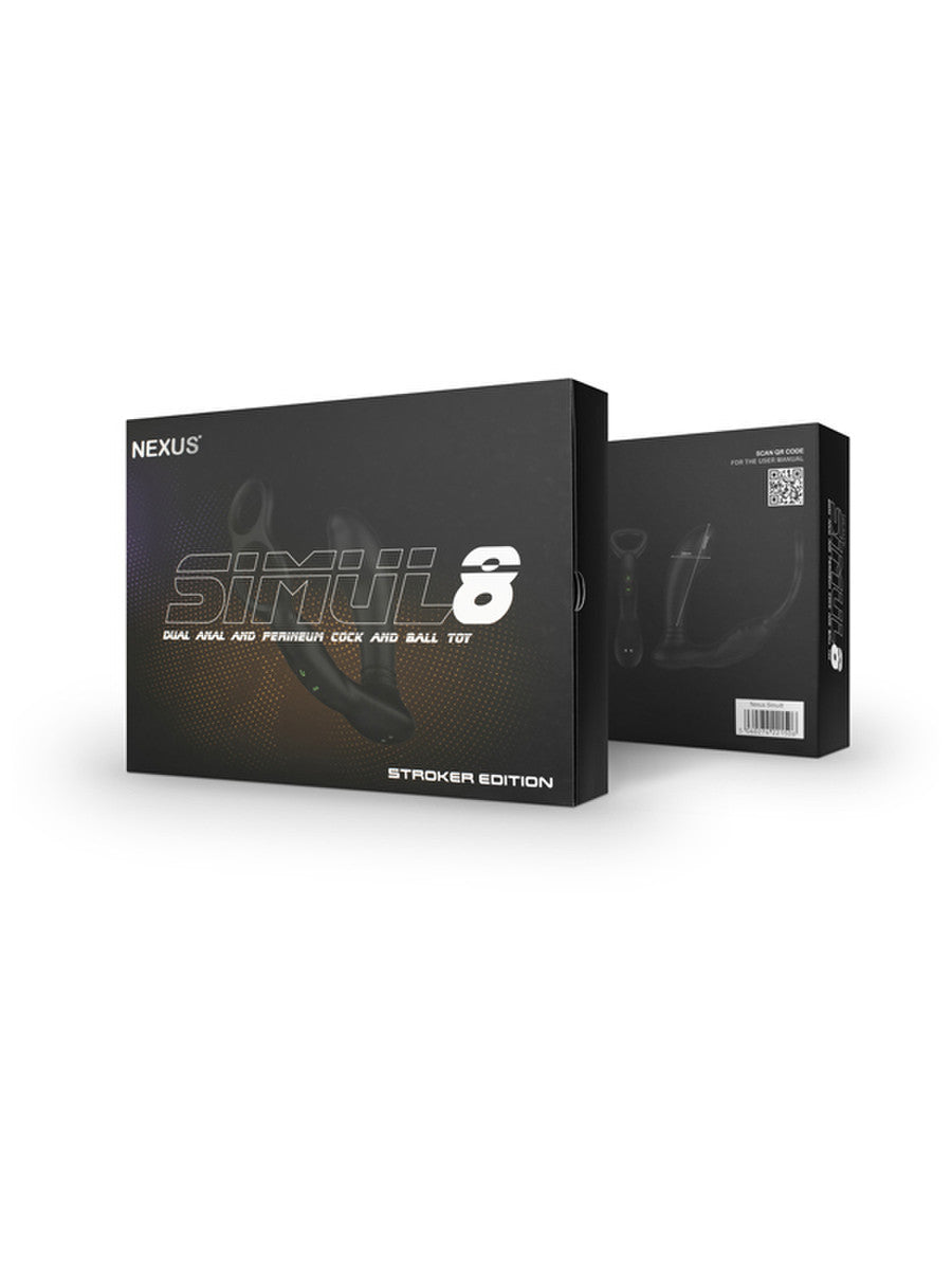 Nexus Stimul8 Rechargeable Dual Anal Prostate Massager with Cock & Ball Toy
