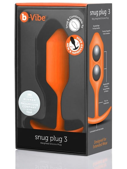 B-Vibe Snug Plug 3 Weighted Silicone Plug