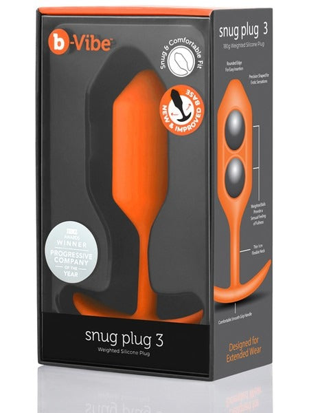 B-Vibe Snug Plug 3 Weighted Silicone Plug