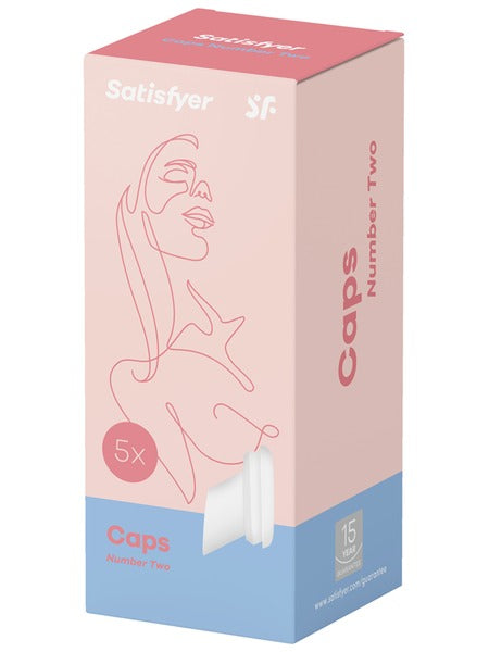 Satisfyer Number 2 Silicone Climax Caps 5pk