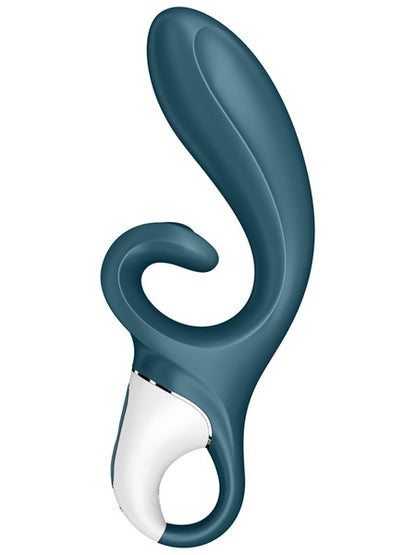 Satisfyer Hug Me Rabbit Vibrator - Blue/Grey