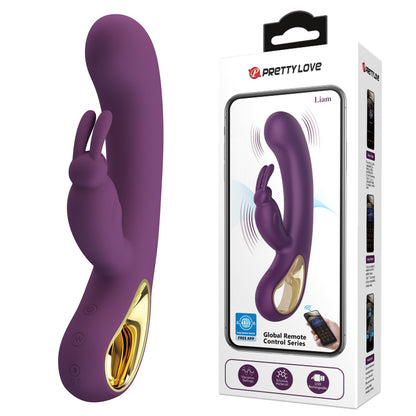 Pretty Love Liam Rechargeable Vibrating Rabbit with App Control