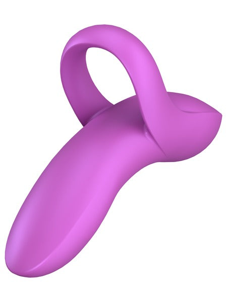 Satisfyer Bold Lover Rechargeable Finger Vibrator - Dark Pink